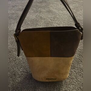 Brown and Tan Women's Bag by Steve Madden